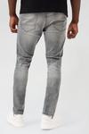 Burton Skinny Clean Grey Jeans With Cotton thumbnail 3