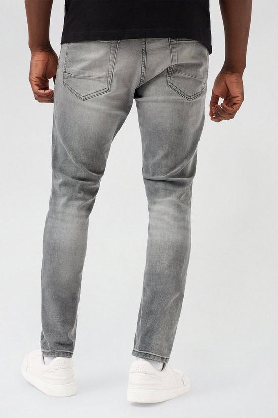 Burton Skinny Clean Grey Jeans With Cotton 3