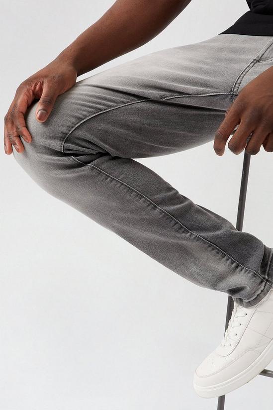 Burton Skinny Clean Grey Jeans With Cotton 4