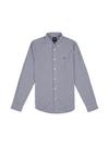 Burton Navy Long Sleeve Gingham Oxford Shirt thumbnail 2