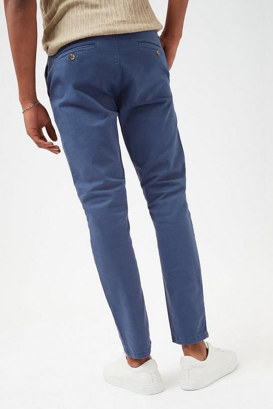 Burton Skinny Blue ChinoTrousers 3
