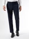 Burton Navy Essential Slim Fit Suit Trousers with Stretch thumbnail 1