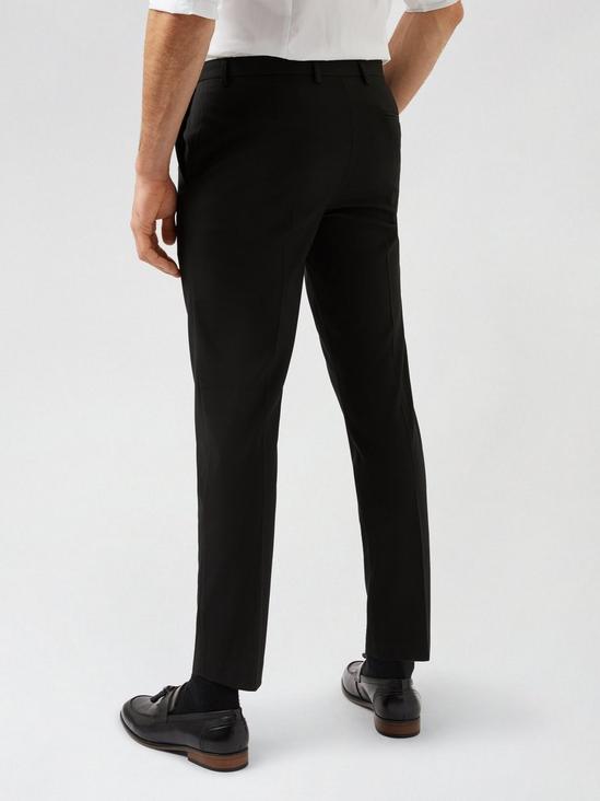 Burton Black Skinny Fit Trousers With Polyester 3