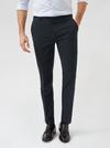 Burton Navy Skinny Trousers with Polyester thumbnail 2