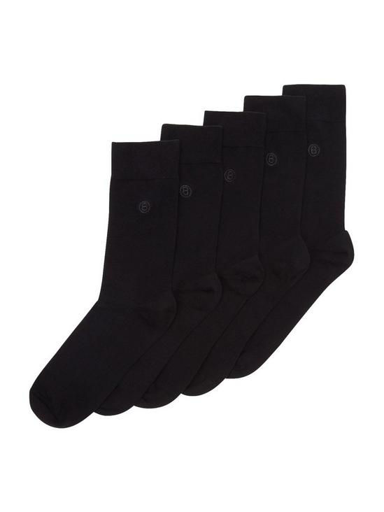 Burton 5 Pack Black Socks 1