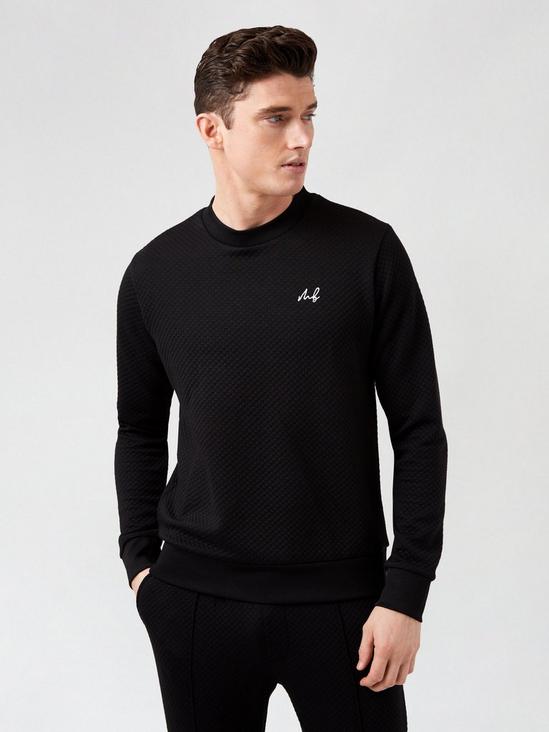 Burton MB Collection Black Quilted Sweatshirt 5