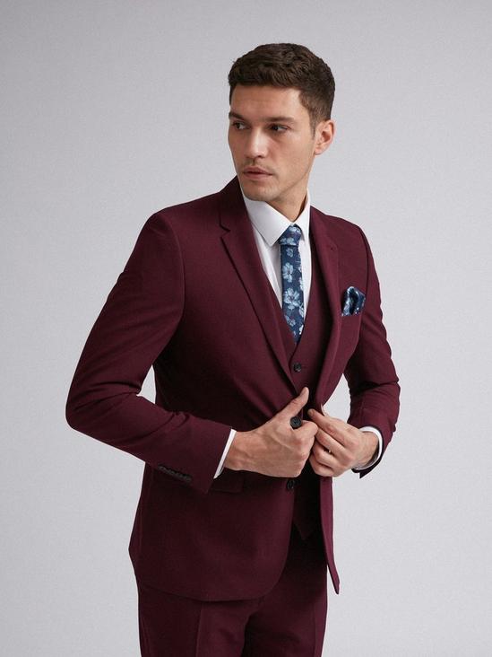 Burton Raspberry Stretch Skinny Fit Suit Jacket 1