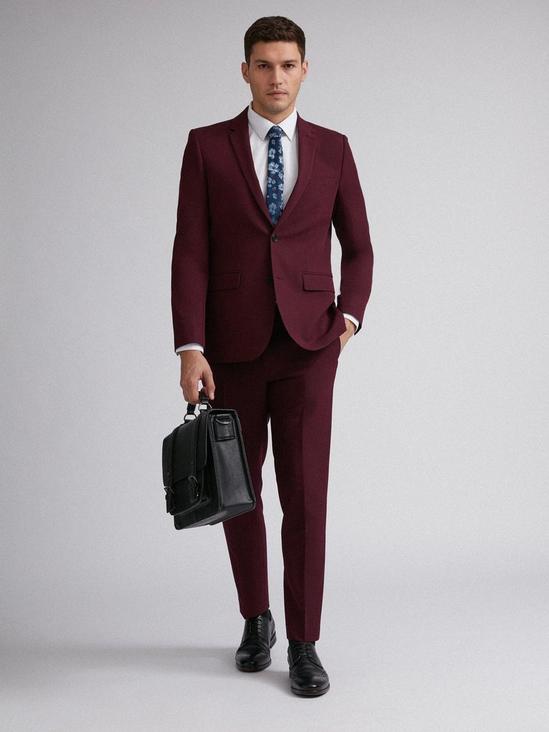 Burton Raspberry Stretch Skinny Fit Suit Jacket 2