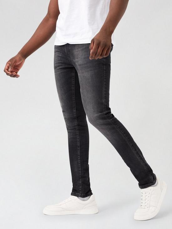 Burton Dark Grey Skinny Fit Jeans 1