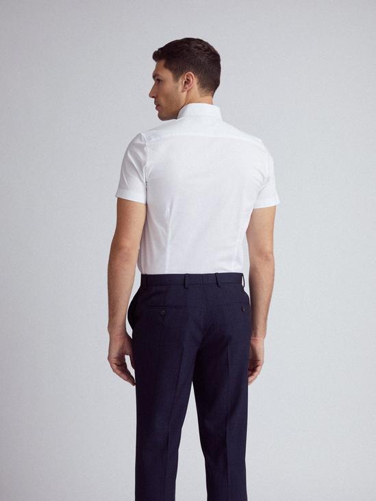 Burton White Stretch Short Sleeve Skinny Fit Shirt 4