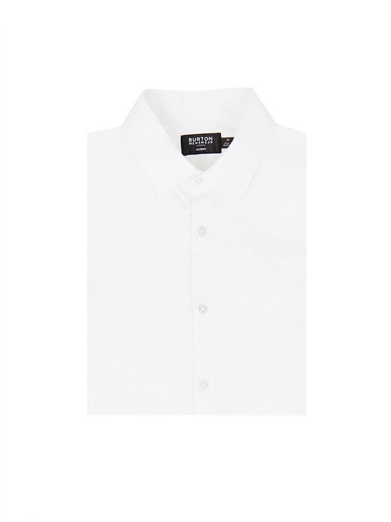 Burton White On White Skinny Fit Shirt 1