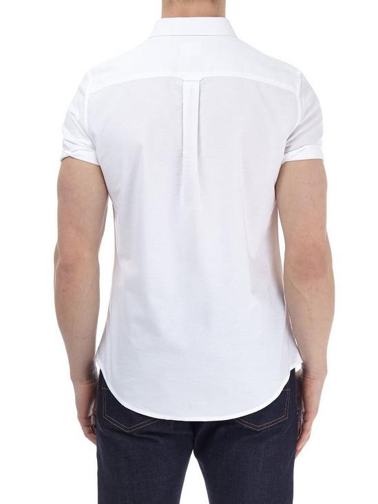 Burton White Short Sleeve Oxford Shirt 3
