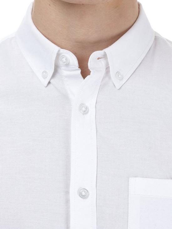 Burton White Short Sleeve Oxford Shirt 4