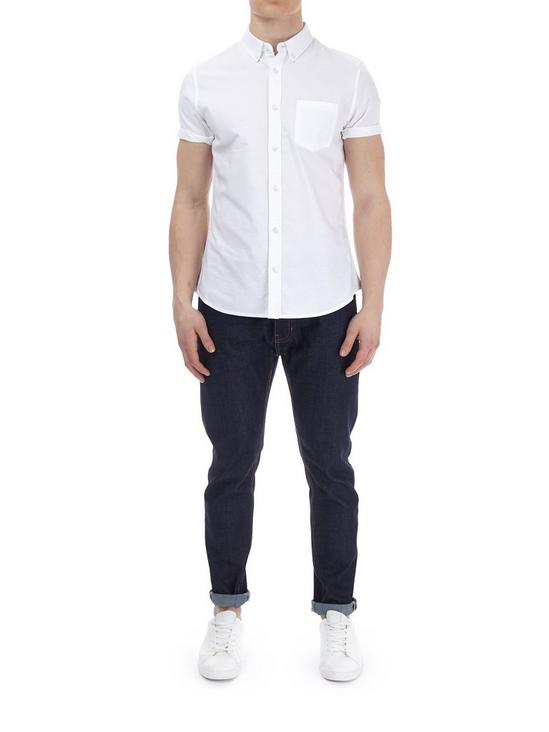 Burton White Short Sleeve Oxford Shirt 5
