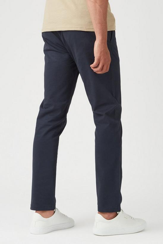 Burton Slim Navy Chinos Trousers 3