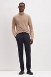 Burton Navy Skinny Fit Chinos With Cotton thumbnail 1