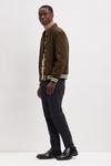 Burton Navy Skinny Fit Chinos With Cotton thumbnail 2