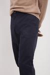 Burton Navy Skinny Fit Chinos With Cotton thumbnail 4