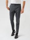 Burton Mid Grey Skinny Fit Trousers With Polyest thumbnail 1