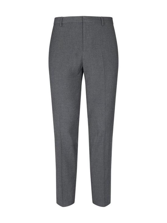 Burton Mid Grey Skinny Fit Trousers With Polyest 2