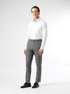 Burton Mid Grey Skinny Fit Check Trousers thumbnail 3