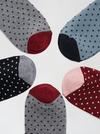Burton 5 Pack Grey Coloured Dots Socks thumbnail 2
