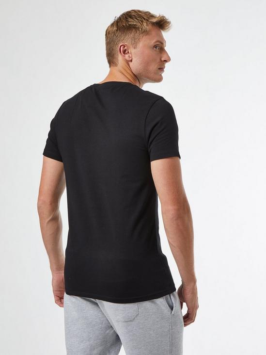 Burton Black Muscle Fit Crew Neck T-Shirt 3