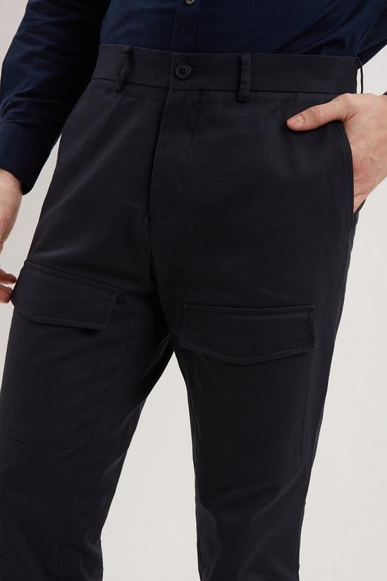 Burton Slim Navy Two Pocket Trousers 4