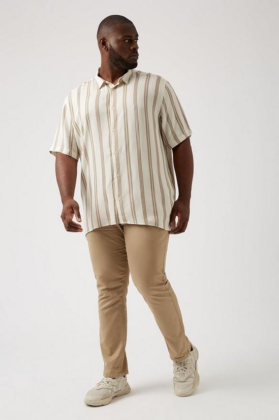 Burton Plus and Tall Neutral Stripe Shirt 2