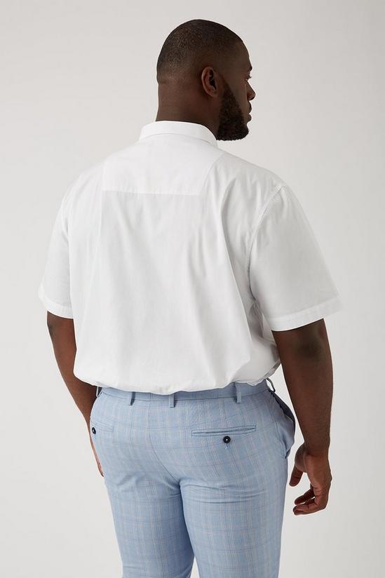 Burton Plus & Tall White Poplin Boxy Fit Shirt 3