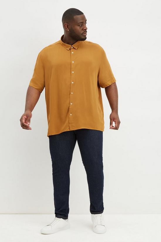 Burton Plus & Tall Tan Boxy Fit Shirt 2