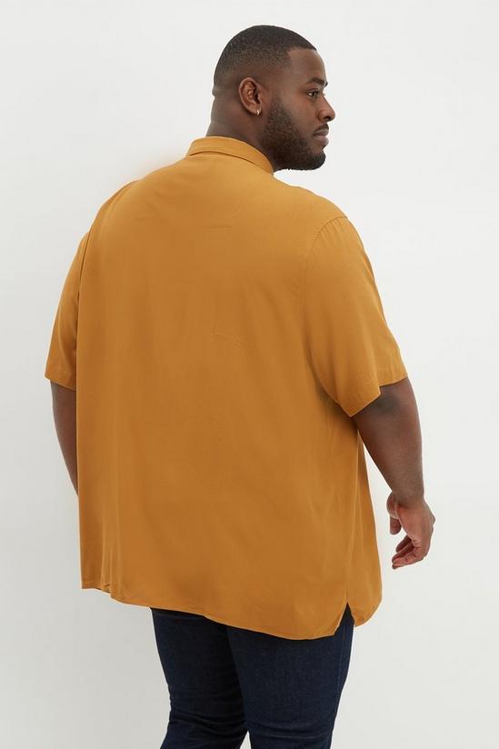 Burton Plus & Tall Tan Boxy Fit Shirt 3