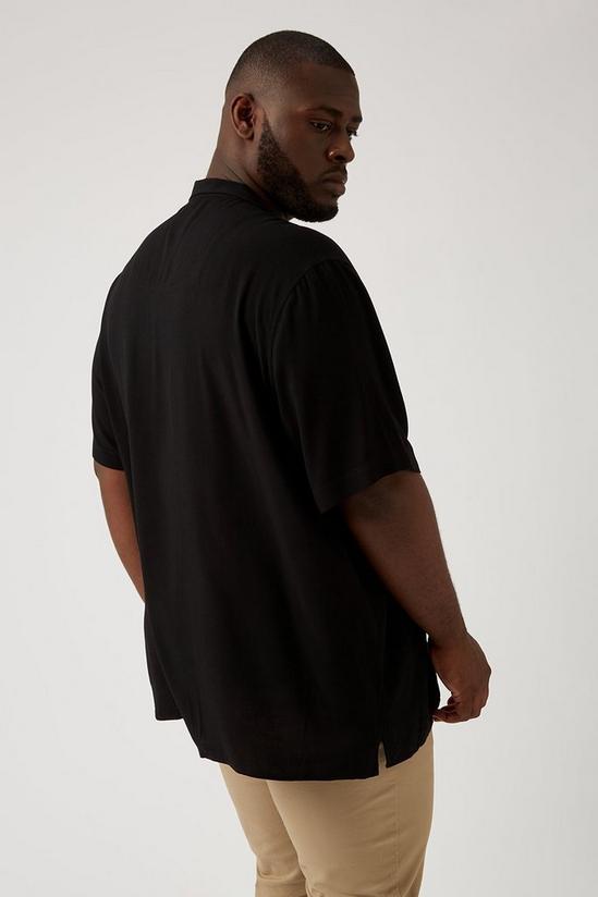 Burton Plus Boxy Fit Black Viscose Shirt 3