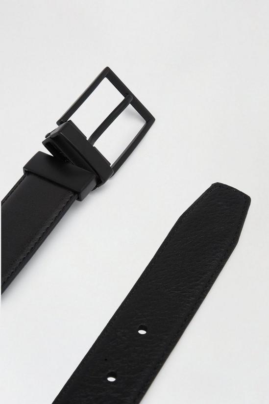 Burton Black Textured Buckle Reversible Belt 3