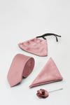 Burton Dusty Pink Tie Set With Mask thumbnail 1