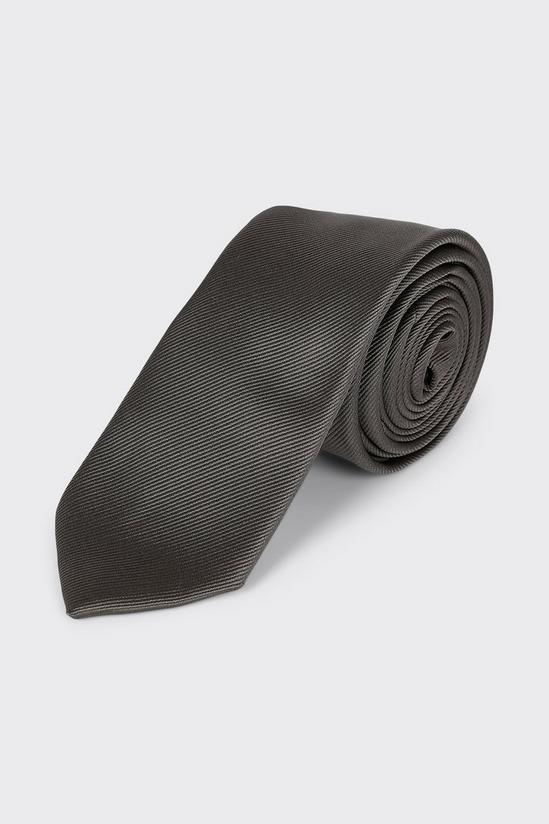 Burton Slim Dark Grey Tie 1