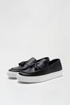 Burton Black Slip On Shoes With Tassle Detail thumbnail 2