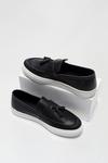 Burton Black Slip On Shoes With Tassle Detail thumbnail 3