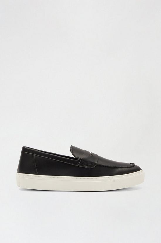 Burton Black Slip On Shoes With Band Detail 1