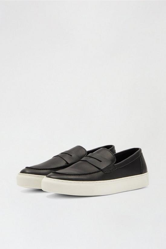 Burton Black Slip On Shoes With Band Detail 2