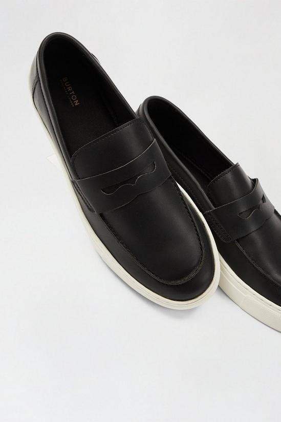 Burton Black Slip On Shoes With Band Detail 3