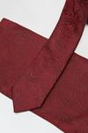 Burton Burgundy Paisley Tie and Pocket Square Set thumbnail 2