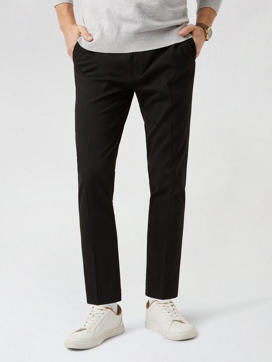 Burton Skinny Fit Black Essential Suit Trousers 1