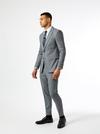 Burton Grey Micro Texture Skinny Fit Suit Jacket thumbnail 2