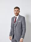 Burton Grey Texture Skinny Fit Suit Waistcoat thumbnail 5