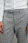 Burton Grey Skinny Check Suit Trousers thumbnail 4