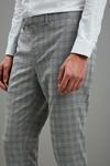 Burton Grey Skinny Check Suit Trousers thumbnail 5