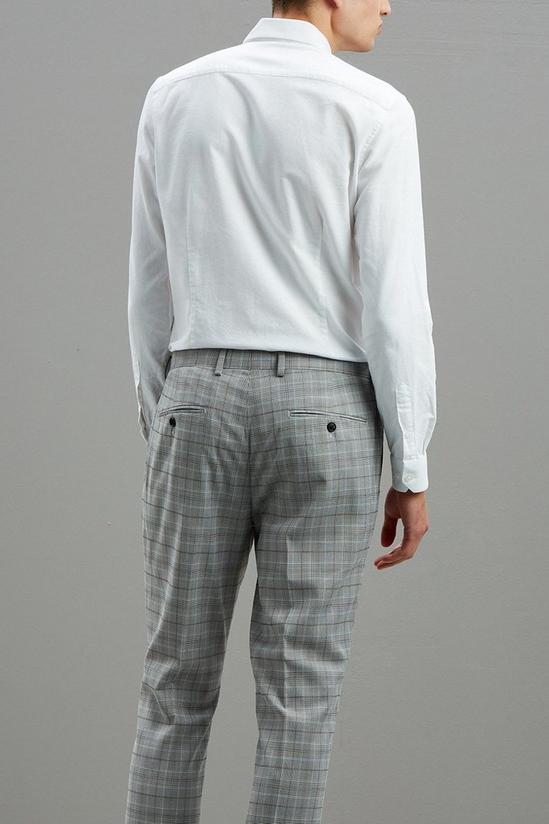 Burton Grey Skinny Check Suit Trousers 6