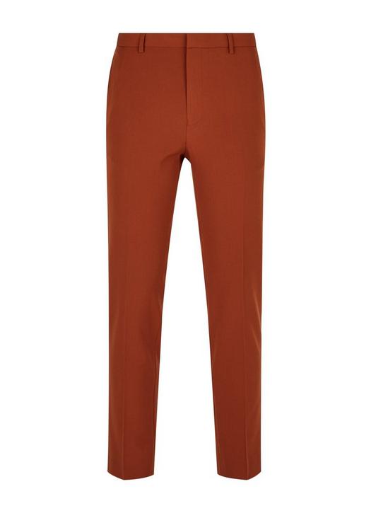 Burton Brown Skinny Fit Suit Trousers 2