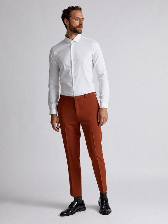 Burton Brown Skinny Fit Suit Trousers 3